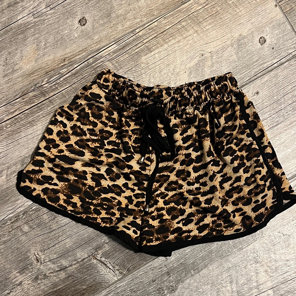 Leopard Print Women's Shorts